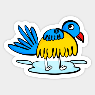 Chicken? rooster? A bird? Sticker